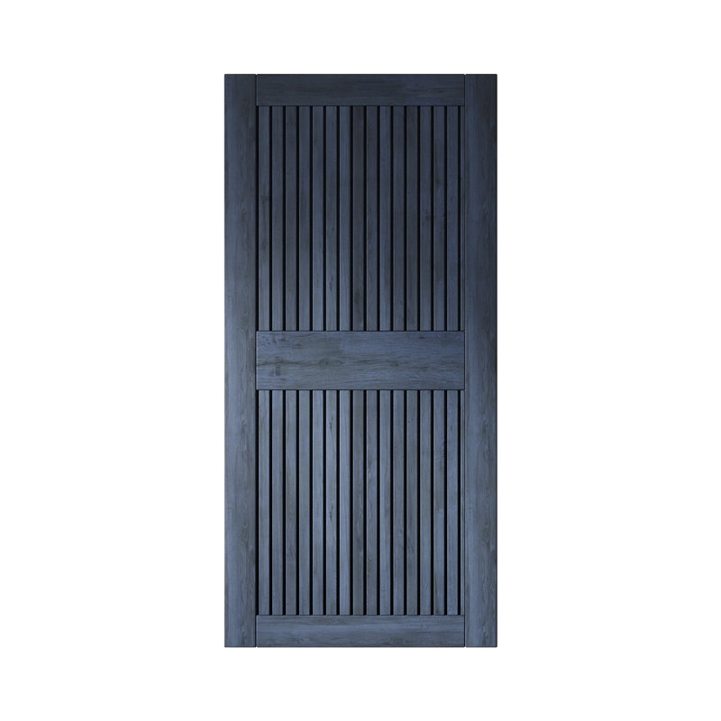 Porte de grange en bois de pin à rayures verticales Homacer, 30 po x 84 po