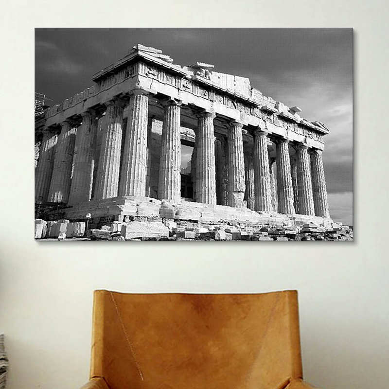 Parthenon Athens Photographic Print on Canvas, 12" H x 18" W x 1.5" D