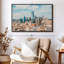 «Skyline of Dallas Texas», reproduction sur toile-730102610