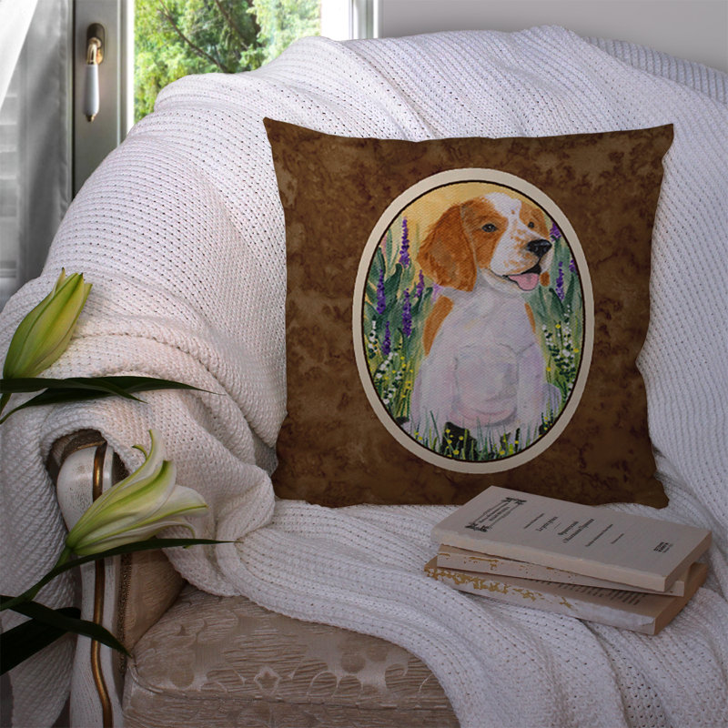 Welsh Springer Spaniel Outdoor Reversible Throw Pillow