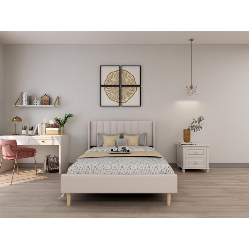 Latitude Run® Kamas Upholstered Bed & Reviews | Wayfair