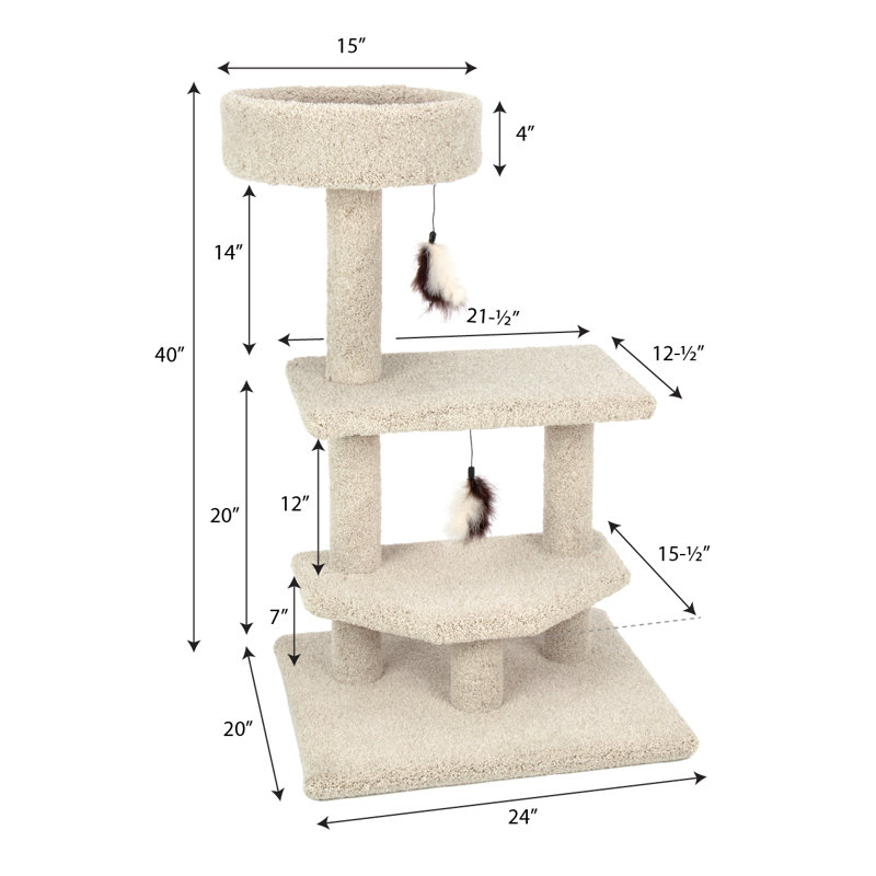 40'' H Kitty-Quick Cat Tree