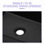 Topcraft Black 16“X12” Rectangular Ceramic Bathroom Basin