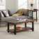 Rundell Pomona Rustic Industrial Modern Vintage Metal and Solid Wood Coffee Table with Storage, Easy Assembly, Small Rectangle Coffee Table, 42 in x 24 in x 18 in