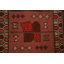 Tapis de couloir indien tribal Kazak en laine fait à la main 4 x 10