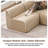 157.6" Upholstered Sectional Oversized Chenille Modular Sofa Compression U Shaped Sofa-494645478-494645482