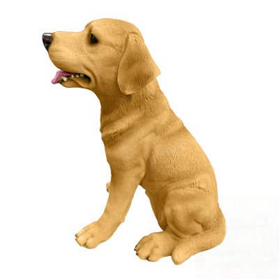 Weather-Resistant Labrador Resin Statue, Durable Outdoor Garden Ornament for Yards, Lawns, and Indoor Decor