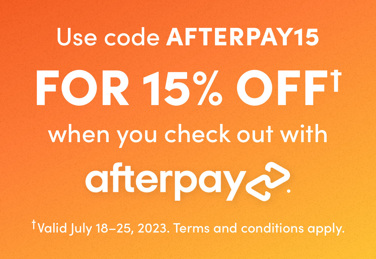 Shop with Afterpay Finance - Custom Outfitters