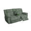Ensemble de canapé inclinable en velours côtelé 3 pièces Sage Green-641859871