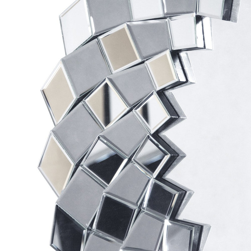 Sandra Glass Flat Wall Mirror