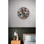 Horloge murale Terrazzo, motif de pierre moderne, décor en verre trempé pour la cuisine, montre mosaïque colorée, idée de cadeau de pendaison de crémaillère unique-143097657-143097656