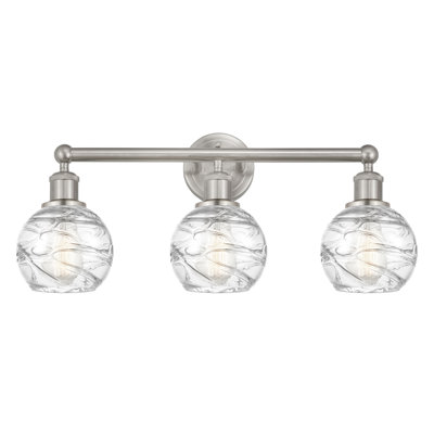 Essex - 3 Light - 24 inch - Brushed Satin Nickel - Bath Vanity Light