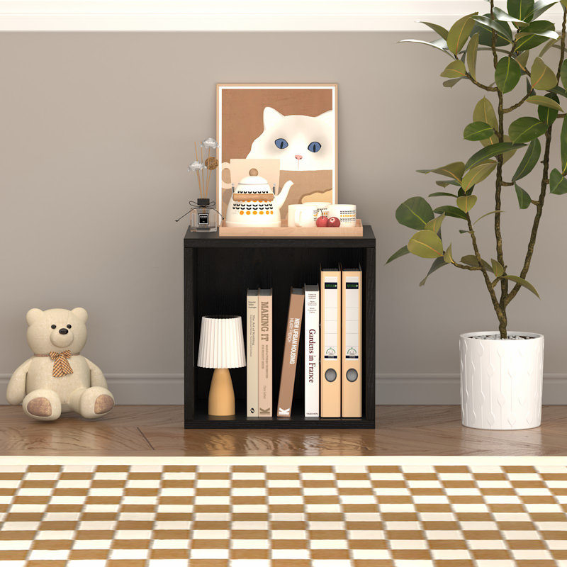 Cube Storage Organizer,Stackable Cubes Shelf,CD Cube Bookshelf, White