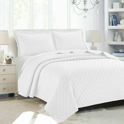 Palisades Solid Colour Bedspread with Pillowcases