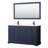 Avery 60'' Double Bathroom Vanity with Marble Top with Mirror-97831853-97831851-97831857
