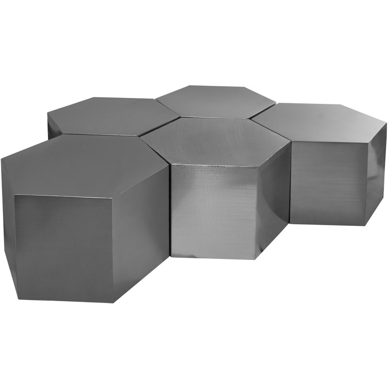 Tables de groupage Block 5, gris