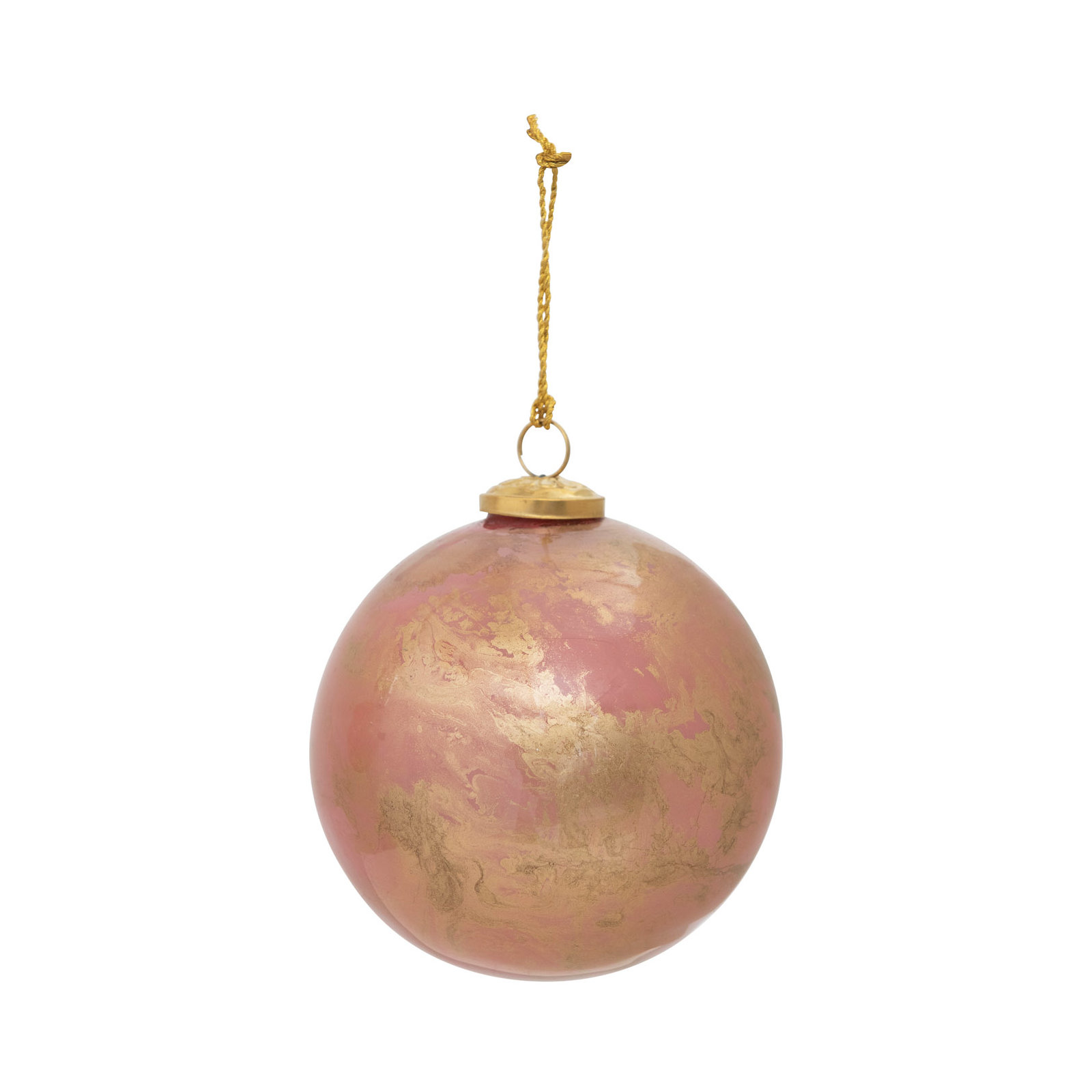 Ball Ornament, 6" H x 6" W x 6" D