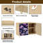 Buffet Buffet avec rangement Mystical Floral Universe Celestial avec 2 portes pour le salon et la cuisine