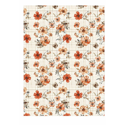 «Botanical Fall Flower Dreams VII Cottage», reproduction d'art non encadrée