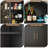 Metal Display Cabinet With Glass Doors And Adjustable Shelves, Modern Freestanding Arched Cabinet, Antique Cabinets, Porcelain Cabinets, Bookshelves,assembly Required-671353643