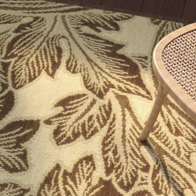 Herefordshire Performance Floral Indoor/Outdoor Area Rug, Rectangle 2'7" x 5'