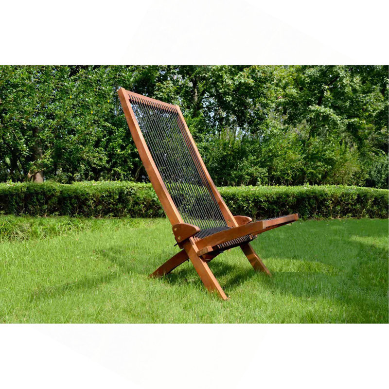 Fauteuil de jardin robuste à haut dossier 250LBS, chaise pliante portative avec porte-gobelet