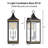 24" H  3-Light Outdoor Wall Lantern with Dusk to Dawn Sensor