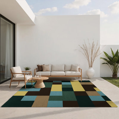 Tapis intérieur et extérieur Cubic Pastures