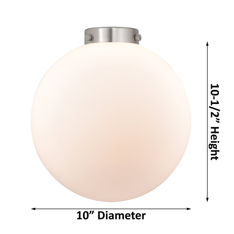 Luminaire suspendu simple à 1 lumière Frederick, Nickel satiné brossé