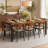 70.9'' Solid Wood Dining Table with Metal Legs