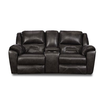 Pandora 81"" Genuine Leather Pillow Top Arm Reclining Loveseat -  Southern Motion, 751-78P 912-14
