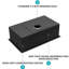 Évier de cuisine noir en acier inoxydable de calibre 16 de 30 po x 18 po x 10 po avec réduction de bruit et système de drainage facile