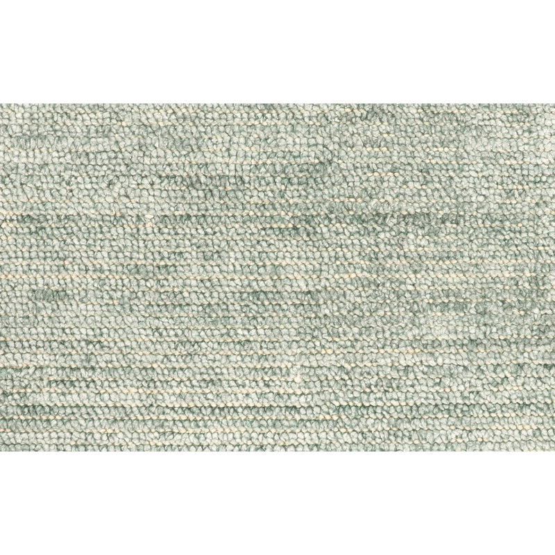 Hand-Loomed Cotton Area Rug in Light Green, Rectangle 12' x 15'