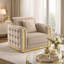 5925 Freemont Canapé + chaise en taupe