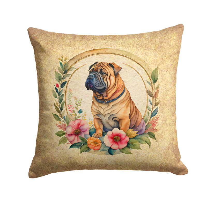  Polyester Indoor/Outdoor Throw Pillow, 14" H x 14" W x 3" D