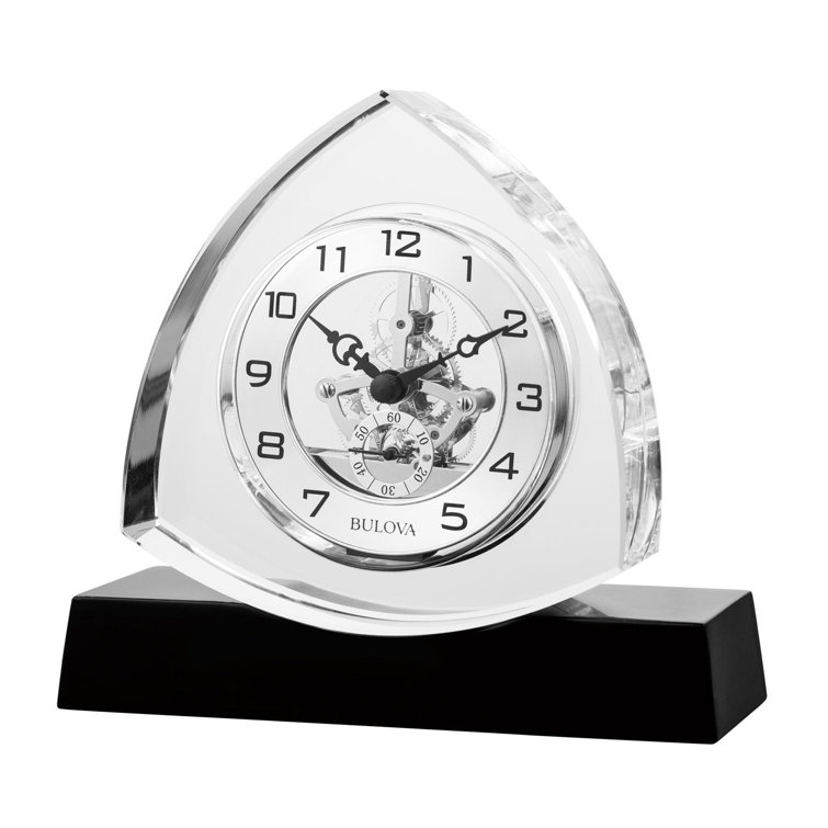 Trident - Horloge de table - Verre K9 (B1706)