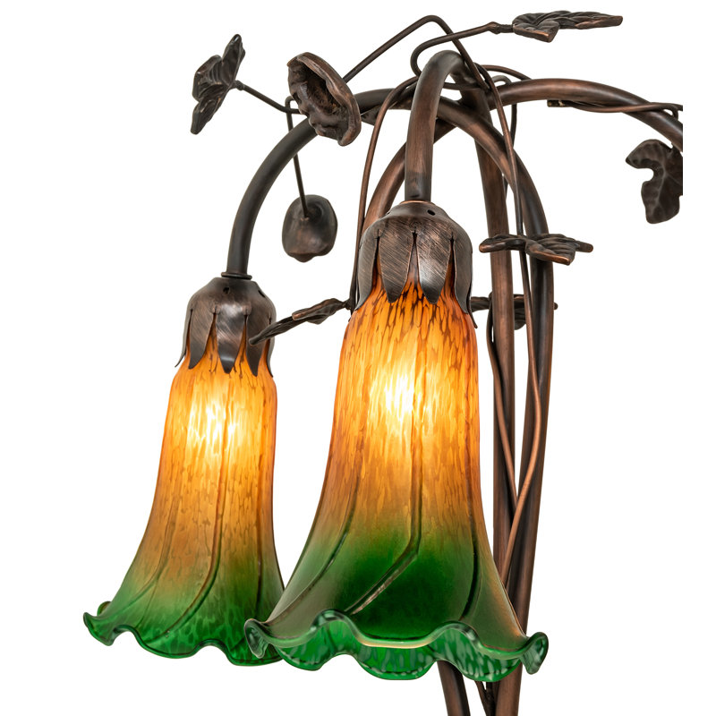 Sinagra Floor Lamp, Amber/Green