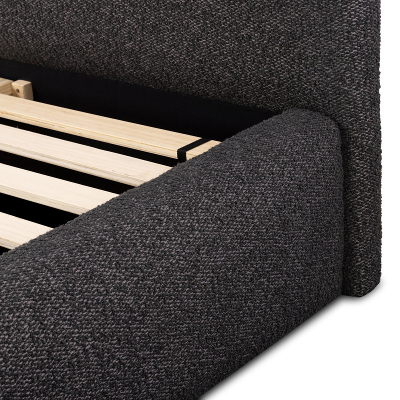 Quincy Upholstered Bed, Lisbon Charcoal, Queen