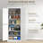 72.5" Freestanding Kitchen Pantry Cabinet