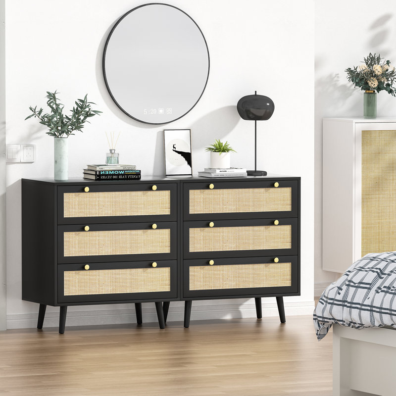 Commode 3 tiroirs Claymore, Noir