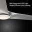 Gossamer 60'' Indoor Ceiling Fan with Light and Remote, Ceiling Fan with LED Light Kit, Modern 3-Blade Design, Quiet 6-Speed DC Motor - Brushed Nickel-46763098-46763040