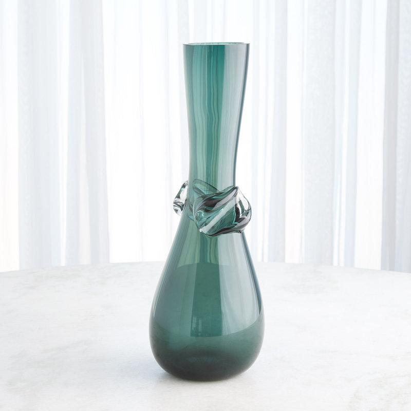 Vase Knot, H 18,5 po x l 6,75 po x P 6,75 po, Vert