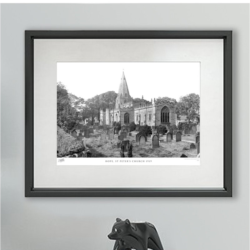 Hope, St Peter's Church 1919 - Single Picture Frame Print, 28cm H x 36cm W x 2.3cm D