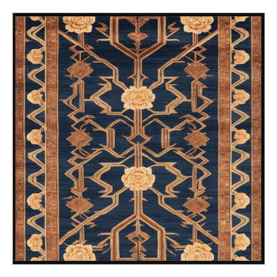 Machine Washable Art Deco Gray Area Rug