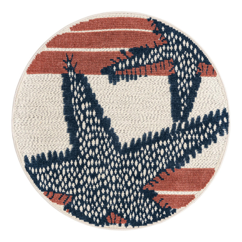 Tapis d'extérieur Millville, Rond 3 pi 3 po