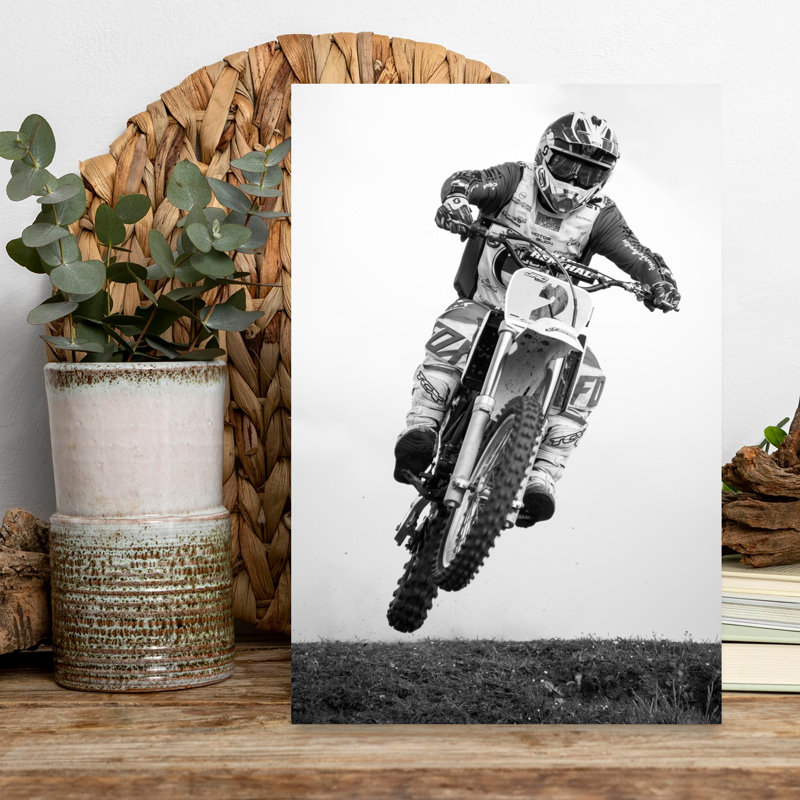 Art mural contemporain Rider, H 18 po x l 12 po