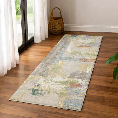 Premium Machine Washable Mayfield AMF2212 abstract Rug