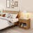 22.44'' Fluted Nightstand with 1-Drawer and Open Cubby (Set of 2)