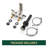 Modern Two Hole Centerset 4" 2-handle Bathroom Faucet with Pop Up Drain Assembly-108924892