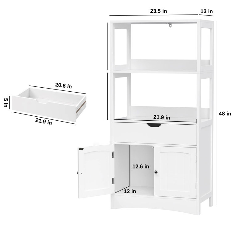 Wildon Home® Tolna Freestanding Bathroom Cabinet & Reviews